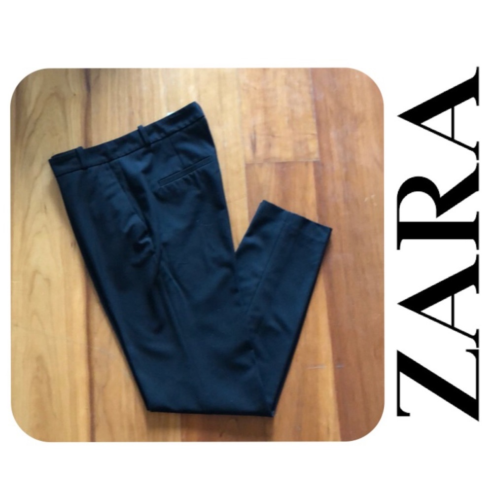 Zara Black Basic Skinny Work Pants